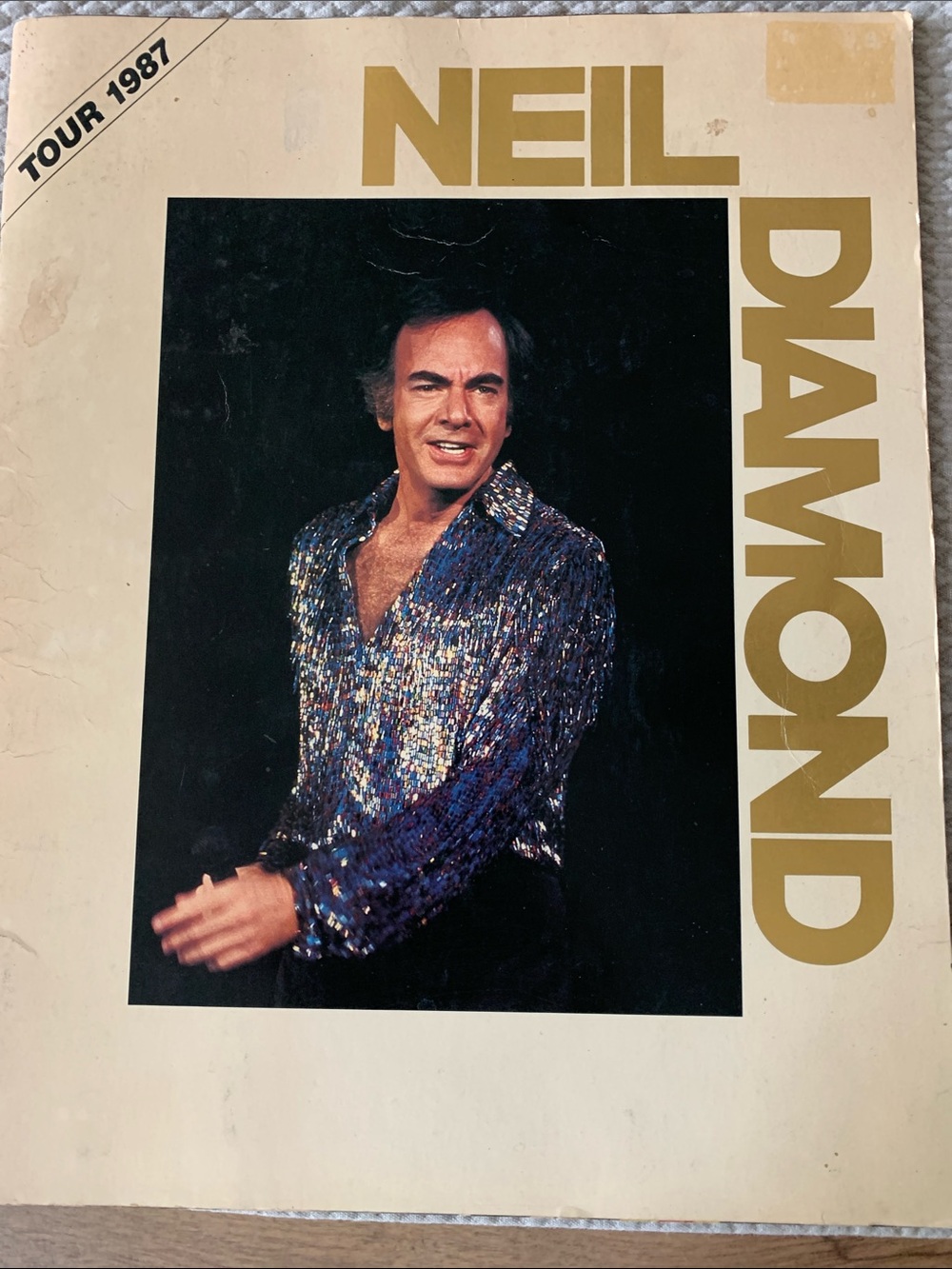 Vintage Neil Diamond Tour 1987 Tour Guide
